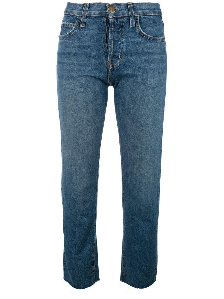 Current/elliott The Original Straight Jeans, Women's, Size: 24, Blue, Cotton/lyocell
