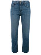 Current/elliott The Original Straight Jeans, Women's, Size: 24, Blue, Cotton/lyocell