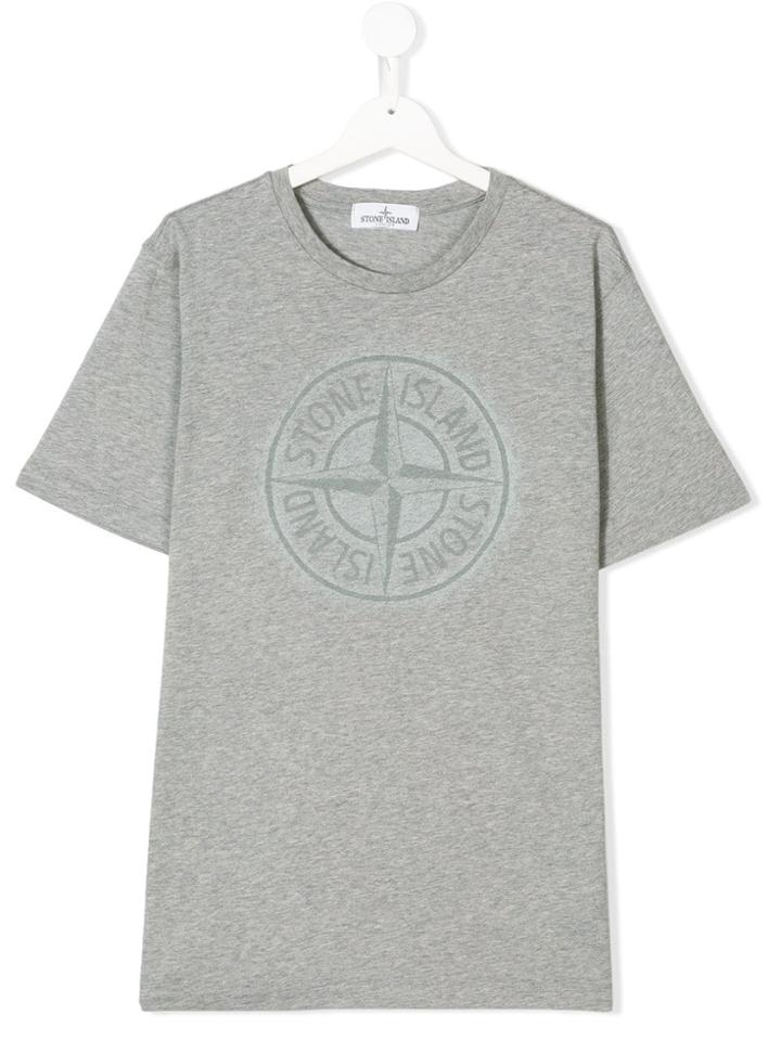 Stone Island Junior Printed T-shirt - Grey