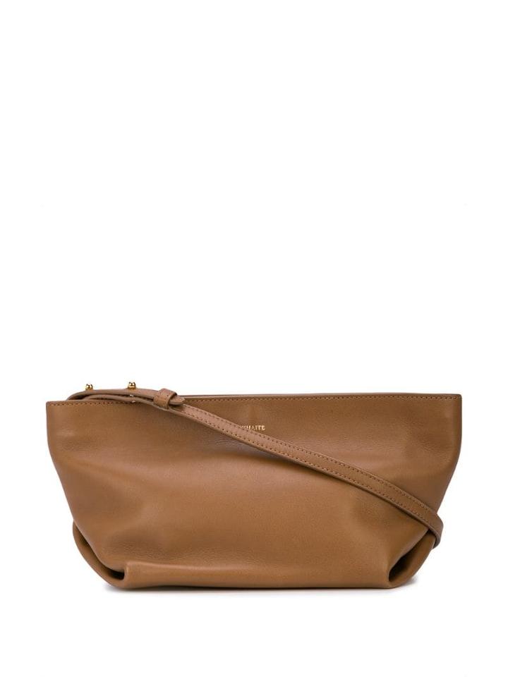 Khaite The Envelope Pleat Crossbody Bag - Brown