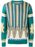 Nuur - Patterned Sweater - Men - Cotton - 52, Green, Cotton