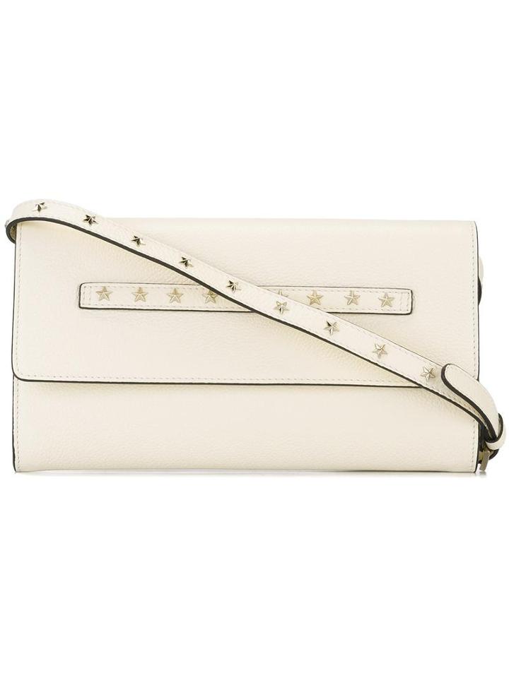 Red Valentino Star Stud Shoulder Bag, Women's, Nude/neutrals, Calf Leather