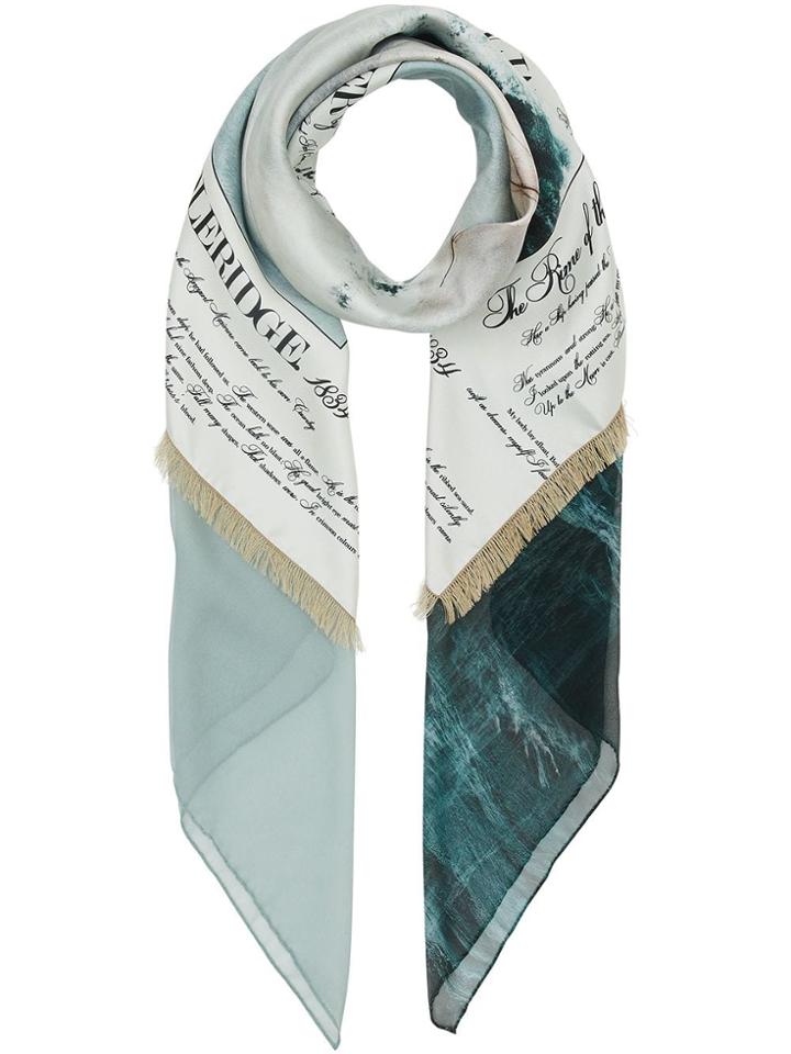 Burberry Mariner Print Silk Large Square Scarf - Multicolour
