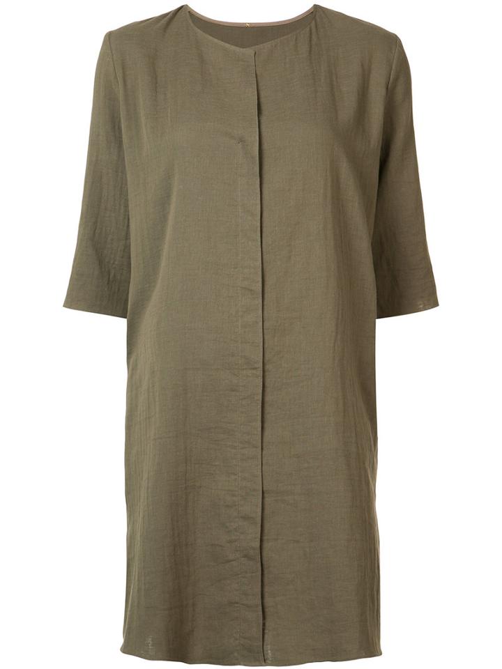 Peter Cohen Shirt Dress, Women's, Size: Small, Green, Silk