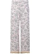 Prada Rabbit Print Pyjama Trousers - Multicolour