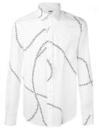 Kenzo 'flower Rope' Shirt, Men's, Size: Medium, White, Cotton