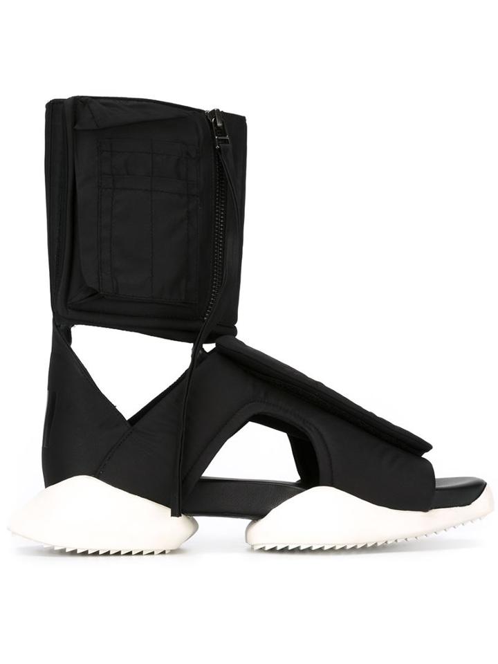 Rick Owens Rick Owens X Adidas Cargo Sandals, Men's, Size: 6, Black, Rubber/cotton