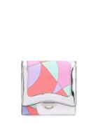 Emilio Pucci Colour Block Snap Wallet - White