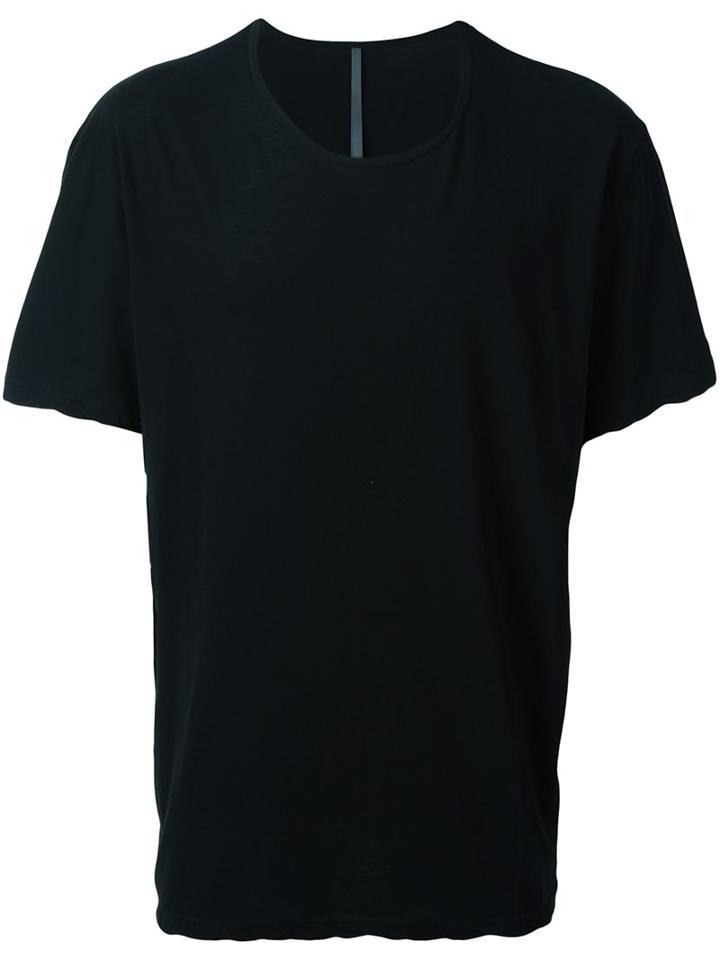 Attachment Scoop Neck T-shirt, Men's, Size: 2, Black, Cotton