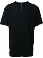 Attachment Scoop Neck T-shirt, Men's, Size: 2, Black, Cotton