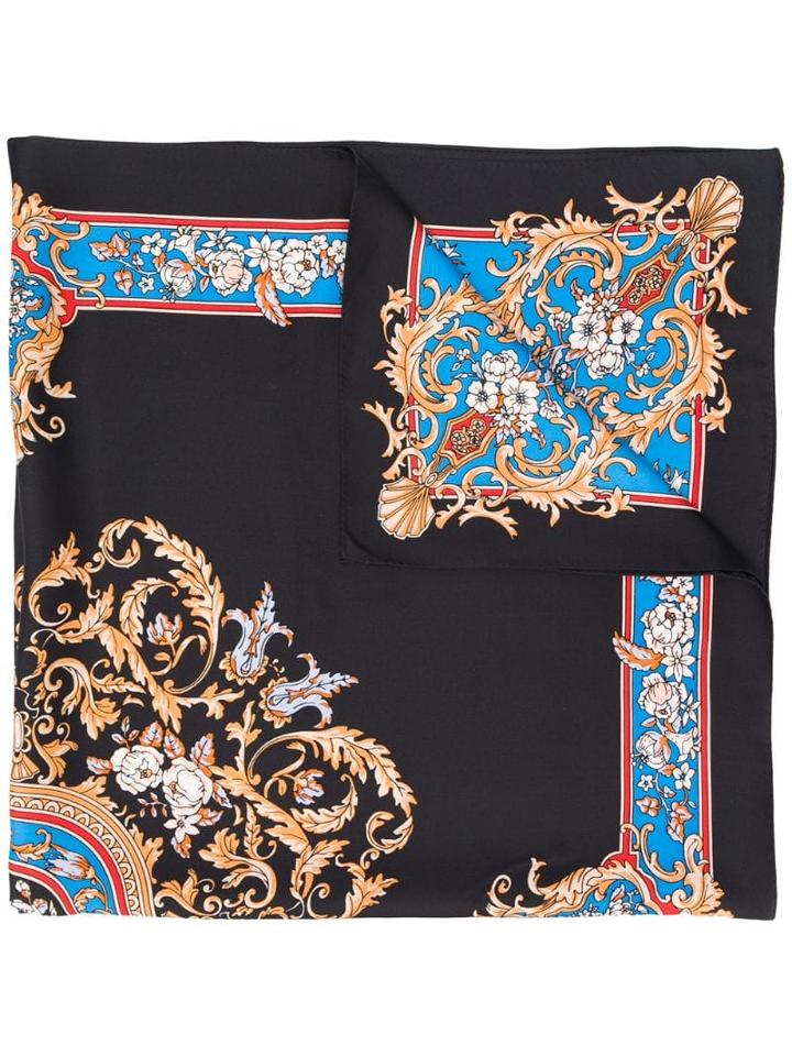 Sandro Paris Baroque Print Scarf - Black