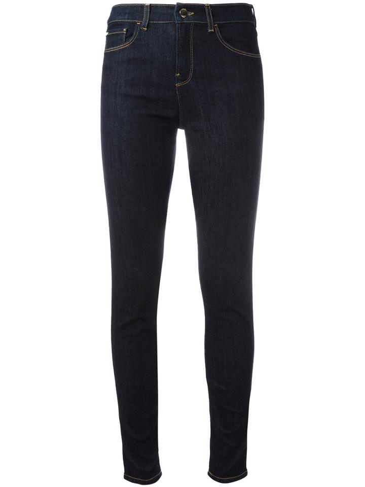 Armani Jeans Classic Skinny Jeans, Women's, Size: 29, Blue, Cotton/polyester/spandex/elastane