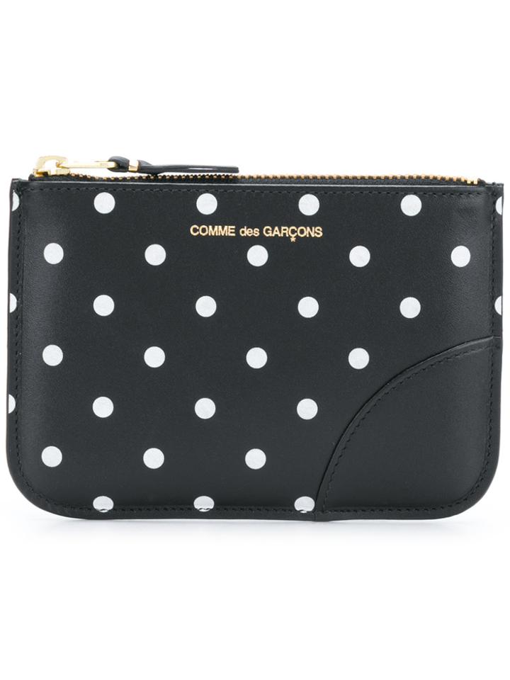 Comme Des Garçons Wallet Polka Dot Coin Purse - Black