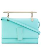 Marcel Seraphine - Bar Handle Shoulder Bag - Women - Calf Leather - One Size, Green, Calf Leather