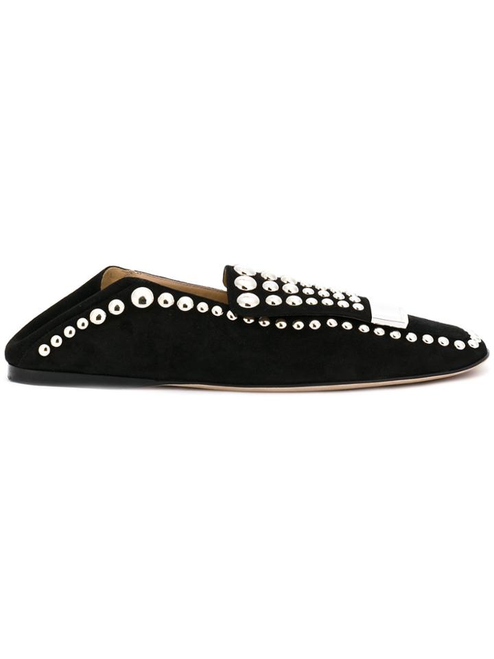 Sergio Rossi Studded Mules - Black