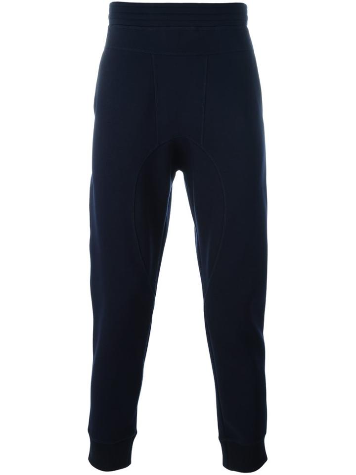 Neil Barrett Slim Fit Joggers, Men's, Size: Xs, Blue, Lyocell/cotton/viscose/spandex/elastane