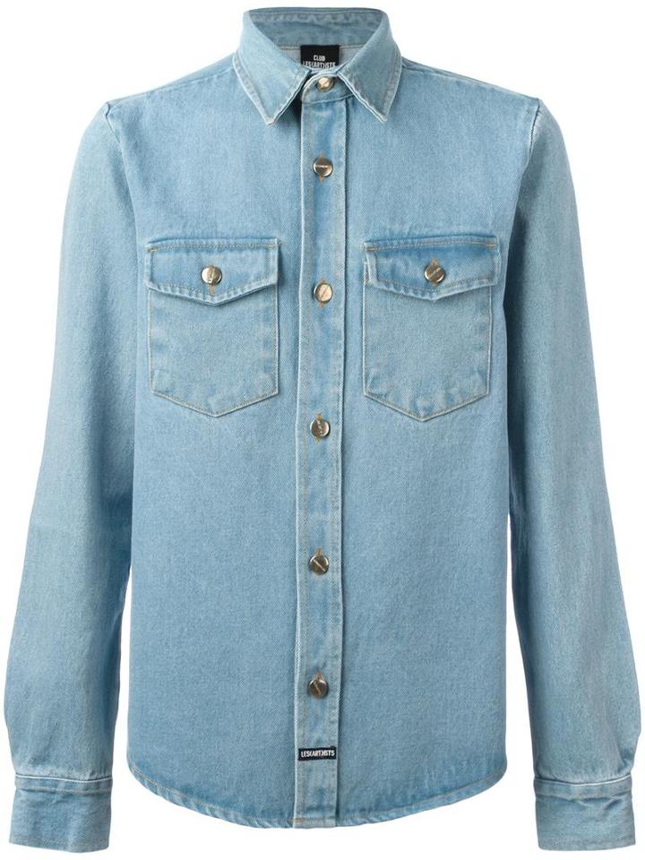 Les (art)ists 'love' Denim Shirt, Men's, Size: Xl, Blue, Cotton