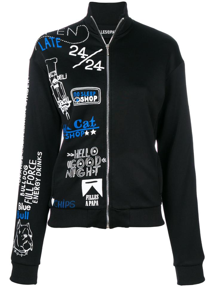 Filles A Papa Zipped Jacket - Black