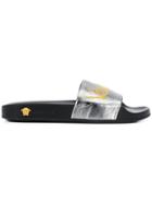 Versace Logo Sliders - Grey