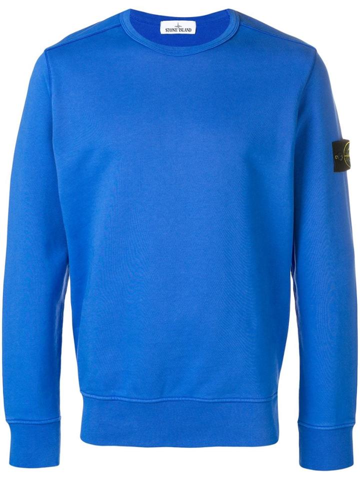 Stone Island Classic Jersey Sweater - Blue