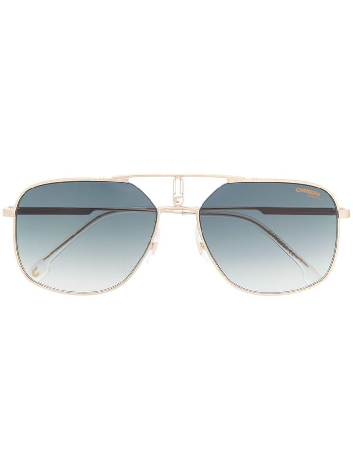 Carrera Logo-plaque Aviator Suglasses - Gold