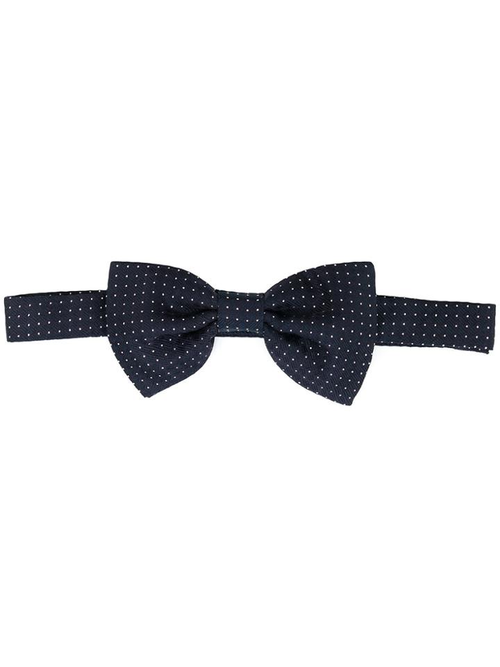 Tagliatore Polka Dot Bow Tie - Blue