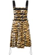 Dolce & Gabbana Vintage Leopard Print Dress, Women's, Size: 40, Brown