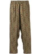 Uma Wang Floral Pattern Trousers - Green