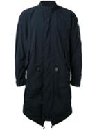 Kazuyuki Kumagai - High Neck Midi Coat - Men - Nylon - 1, Black, Nylon