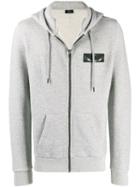 Marcelo Burlon County Of Milan Eagle Plaque Hoodie - Grey