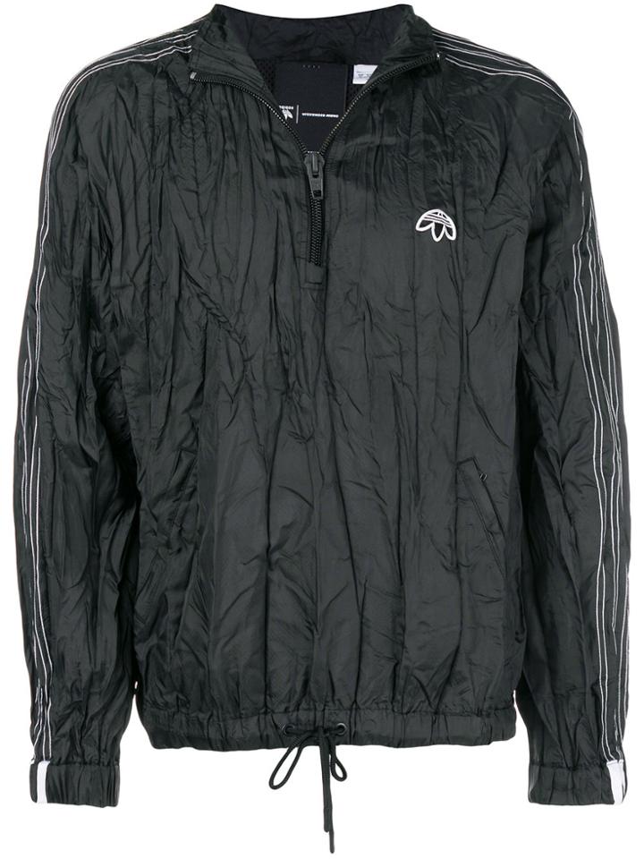 Adidas Originals By Alexander Wang Half Zip Windbreaker - Black