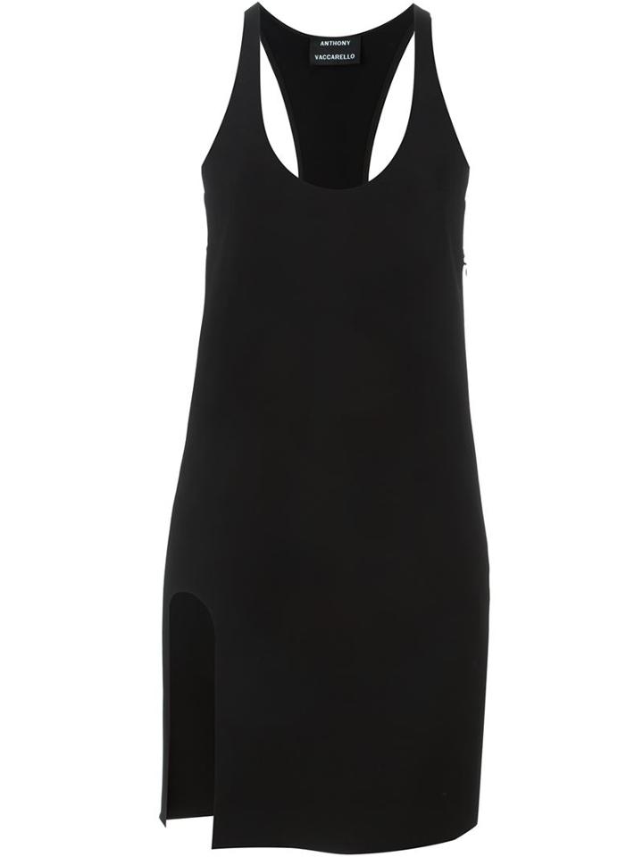 Anthony Vaccarello Side Slit Tank Dress