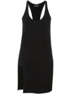 Anthony Vaccarello Side Slit Tank Dress