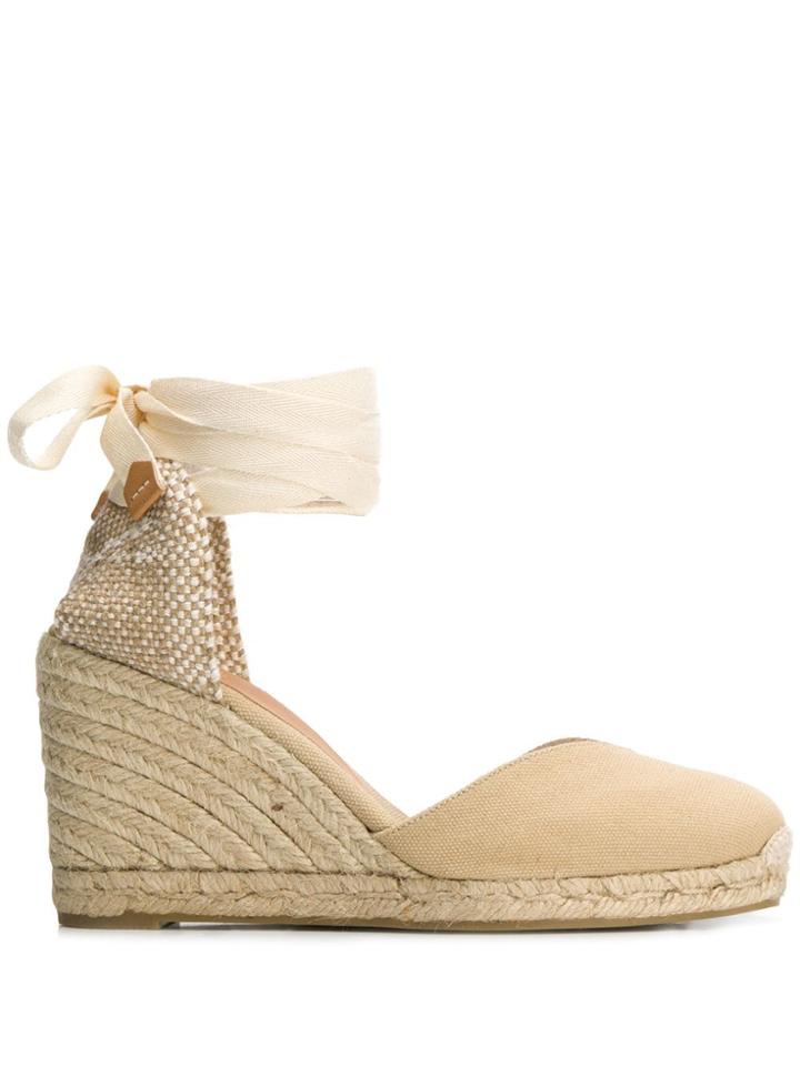 Castañer Chiara 8 Dbl Wedge Espadrilles - Neutrals