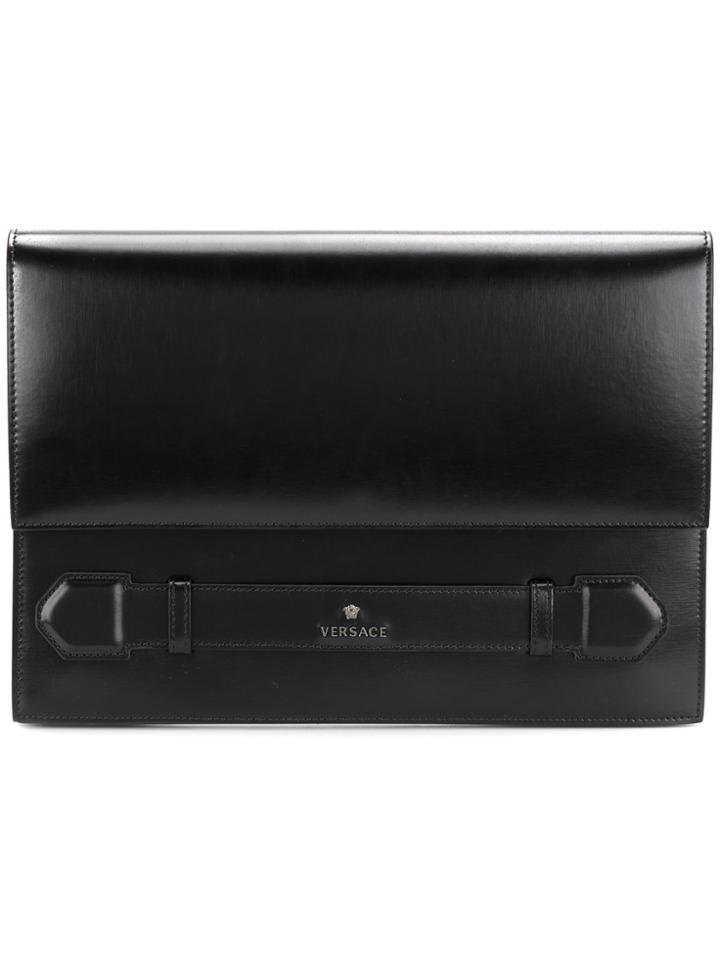 Versace Classic Logo Clutch - Black