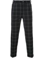 Guild Prime Checked Cropped Trousers, Men's, Size: 0, Black, Polyester