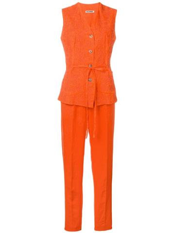 Jil Sander Pre-owned Top And Trousers Set - Orange