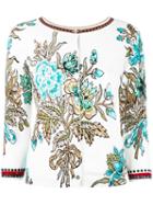 Twin-set Embellished Floral Cardigan, Women's, Size: Xs, White, Cotton/viscose