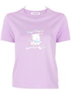 Ground Zero Slogan T-shirt - Purple