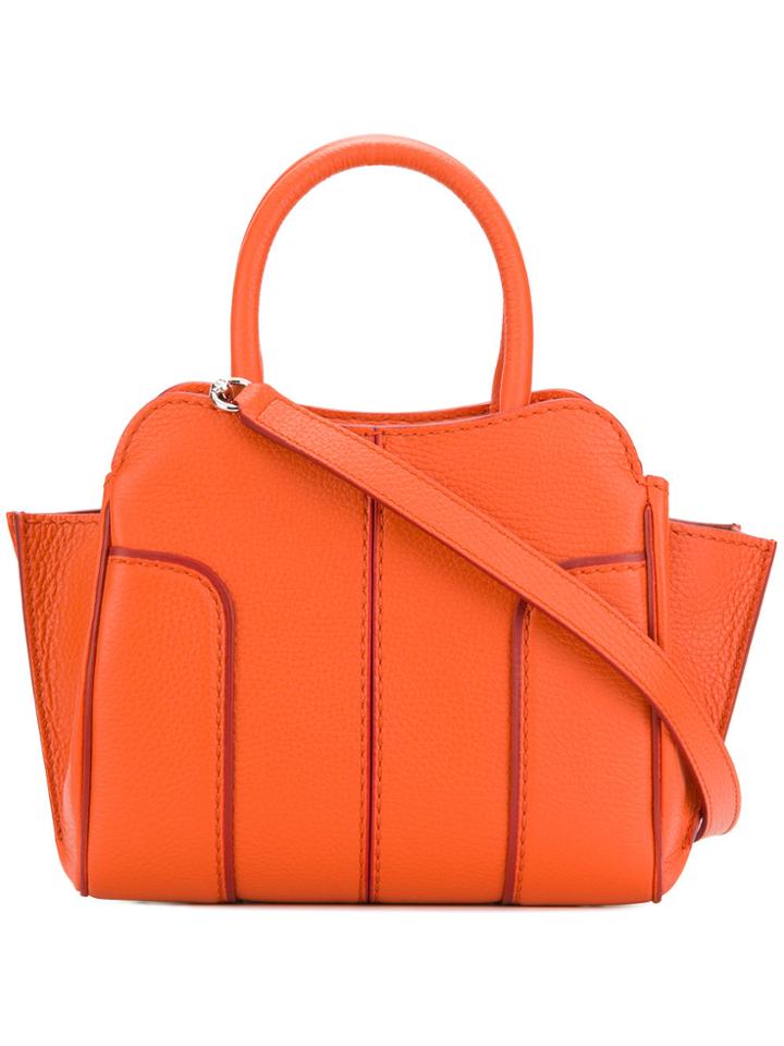 Tod's Panelled Tote - Yellow & Orange