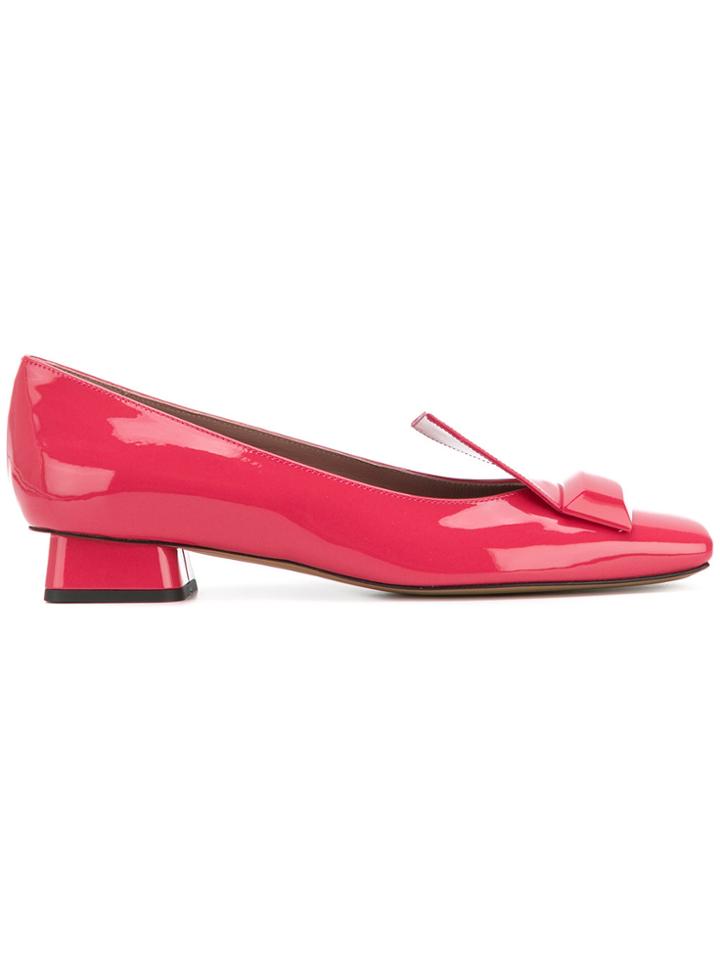 Rayne Square Toe Pumps - Pink & Purple
