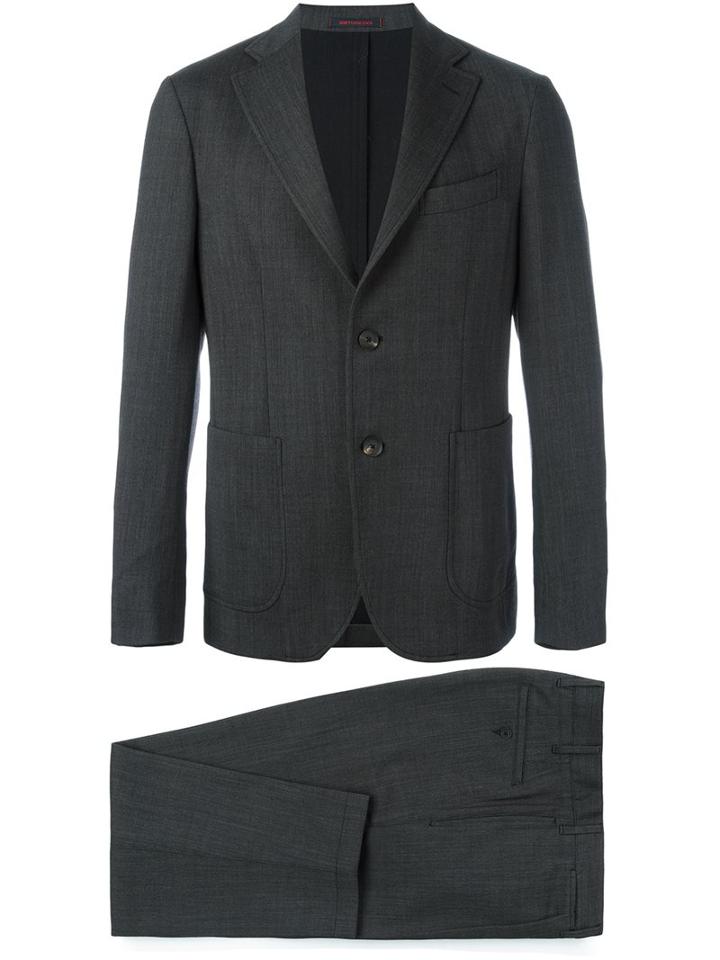 The Gigi 'angie' Suit, Men's, Size: 50, Grey, Spandex/elastane/virgin Wool