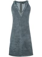Jitrois Flash Sequined Detail Dress, Women's, Size: 36, Grey, Lamb Nubuck Leather/cotton/spandex/elastane/polyamide