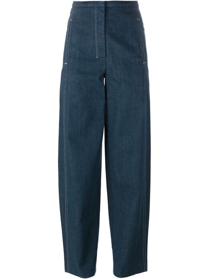Lemaire Wide Leg Jeans, Women's, Size: 42, Blue, Cotton