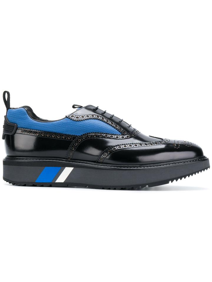 Prada Platform Sole Brogues - Black