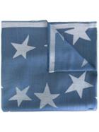 Star Print Scarf, Women's, Blue, Silk/modal, Stella Mccartney