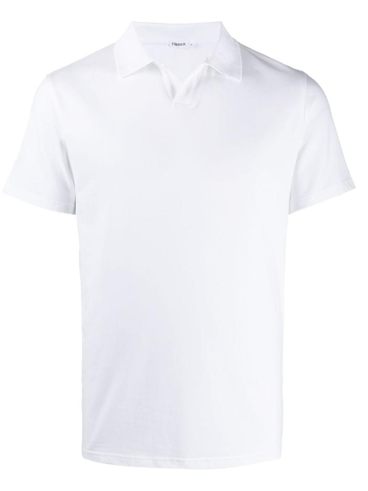 Filippa-k Fitted Buttonless Polo Shirt - White