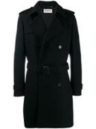 Saint Laurent Tailored Pea Coat - Black