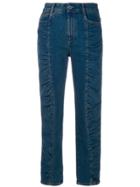 Stella Mccartney Ruched Panel Jeans - Blue
