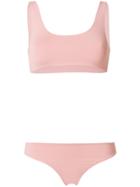 Danielle Guizio Sport Style Bikini - Pink & Purple